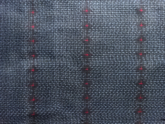 JAPANESE KIMONO / ANTIQUE CROSS-PATTERNED KASURI STRIPED WEAVE AUTHENT